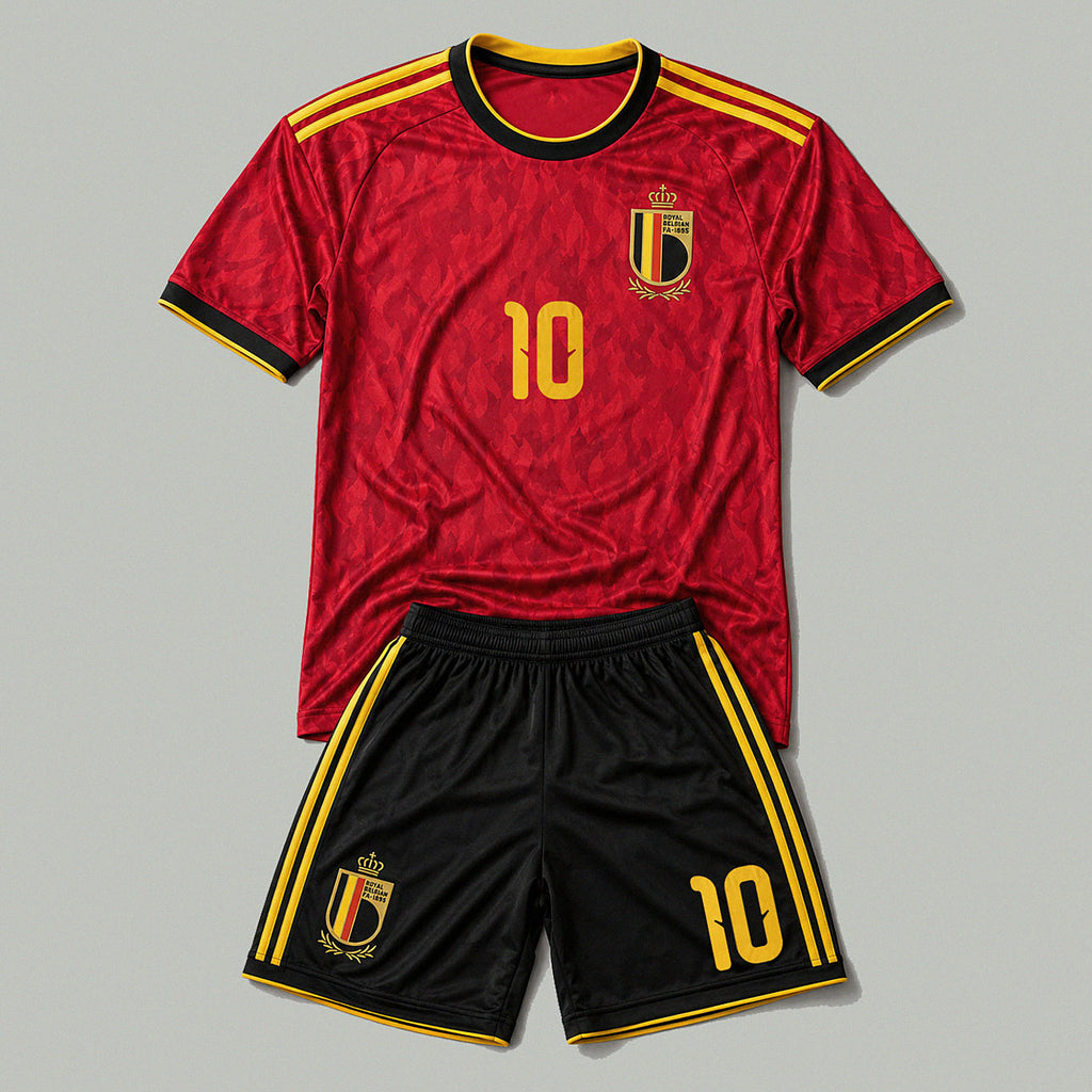 Romelu Lukaku #10 — Belgium National Team Soccer Kit