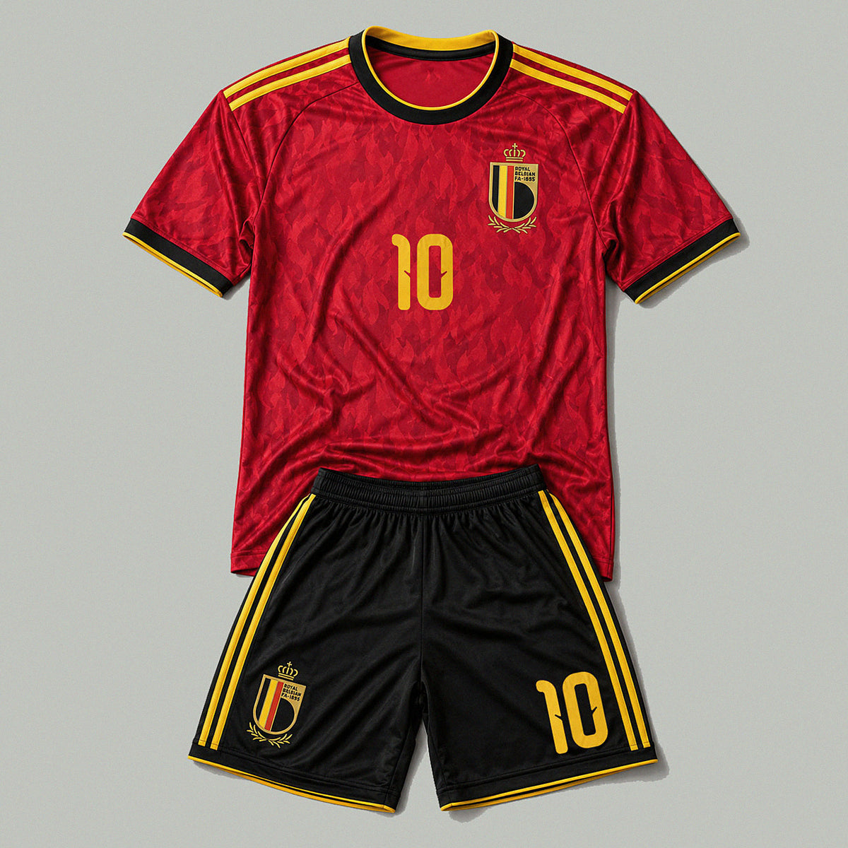 Romelu Lukaku #10 — Belgium National Team Soccer Kit