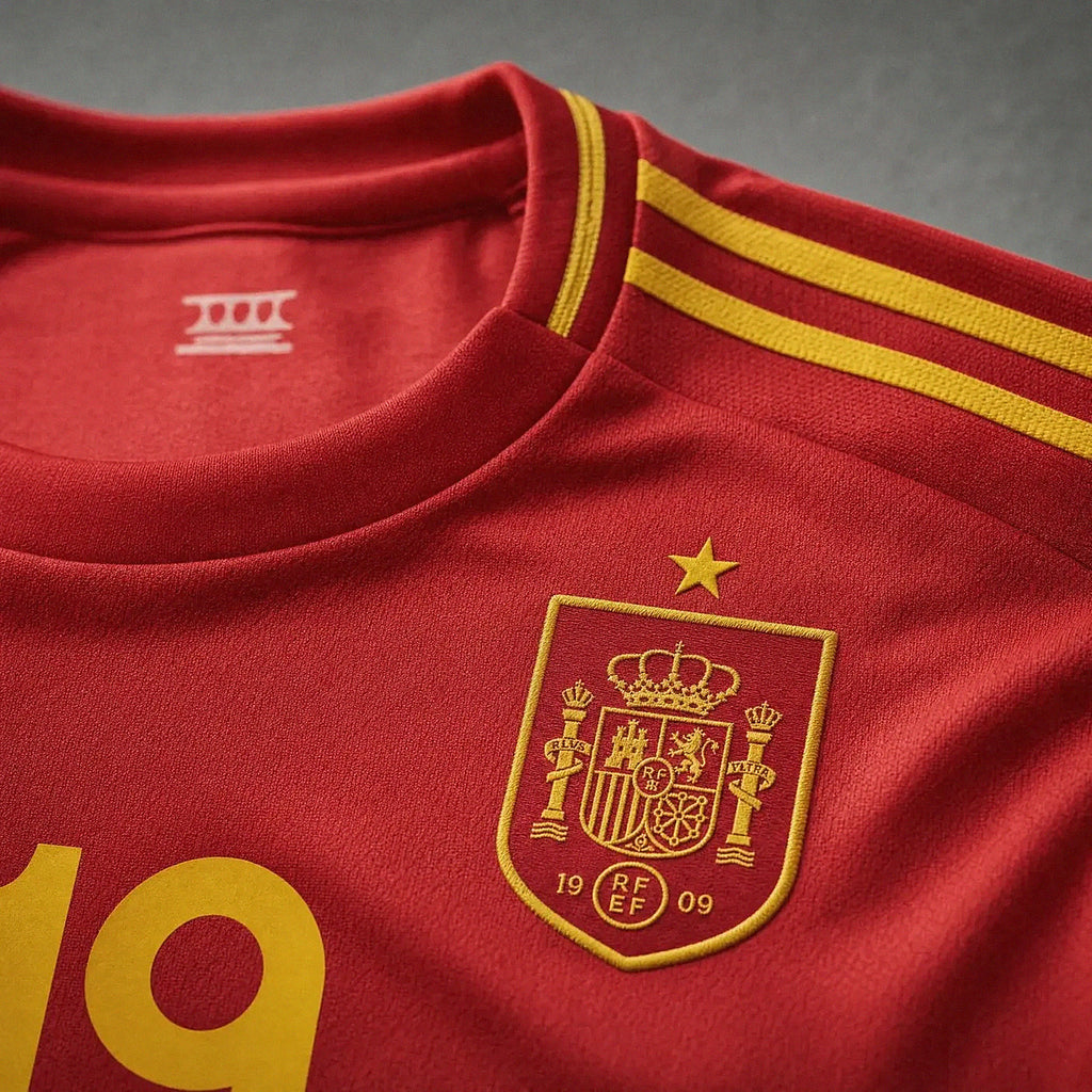 Lamine Yamal #19 — Spain Home Soccer Kit