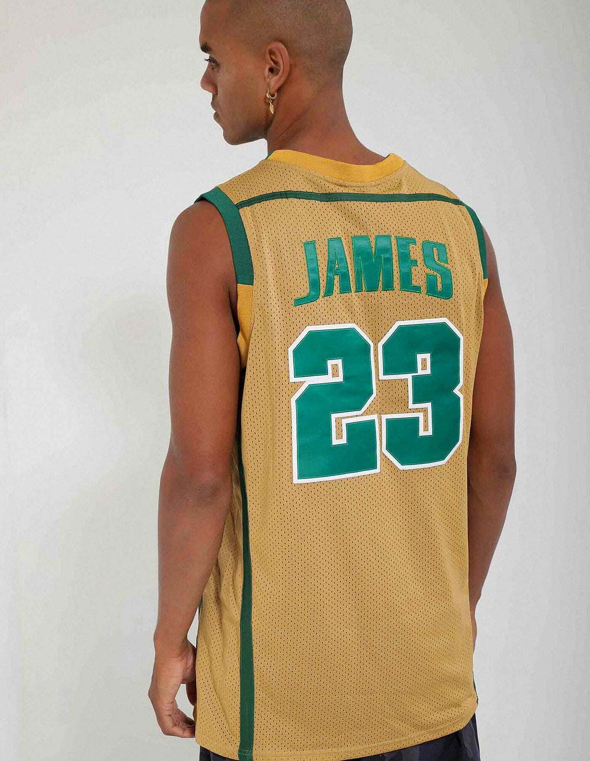 Lebron James #23 — Basketball Jersey Irish (Brown)