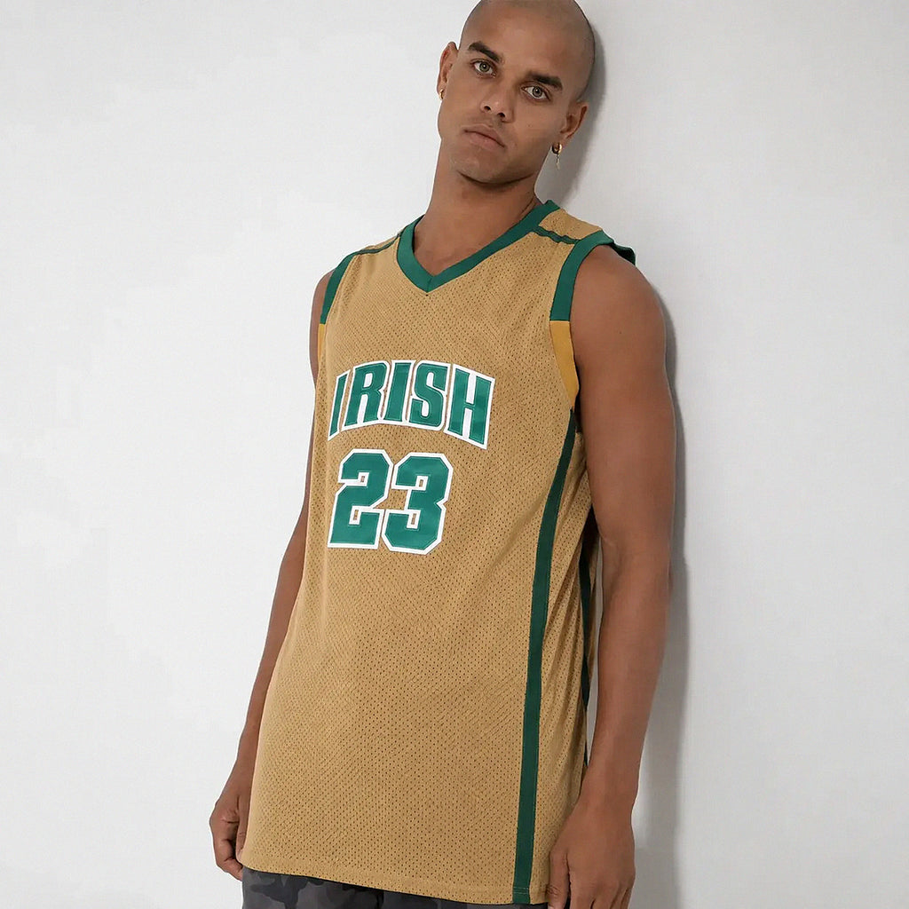 Lebron James #23 — Basketball Jersey Irish (Brown)