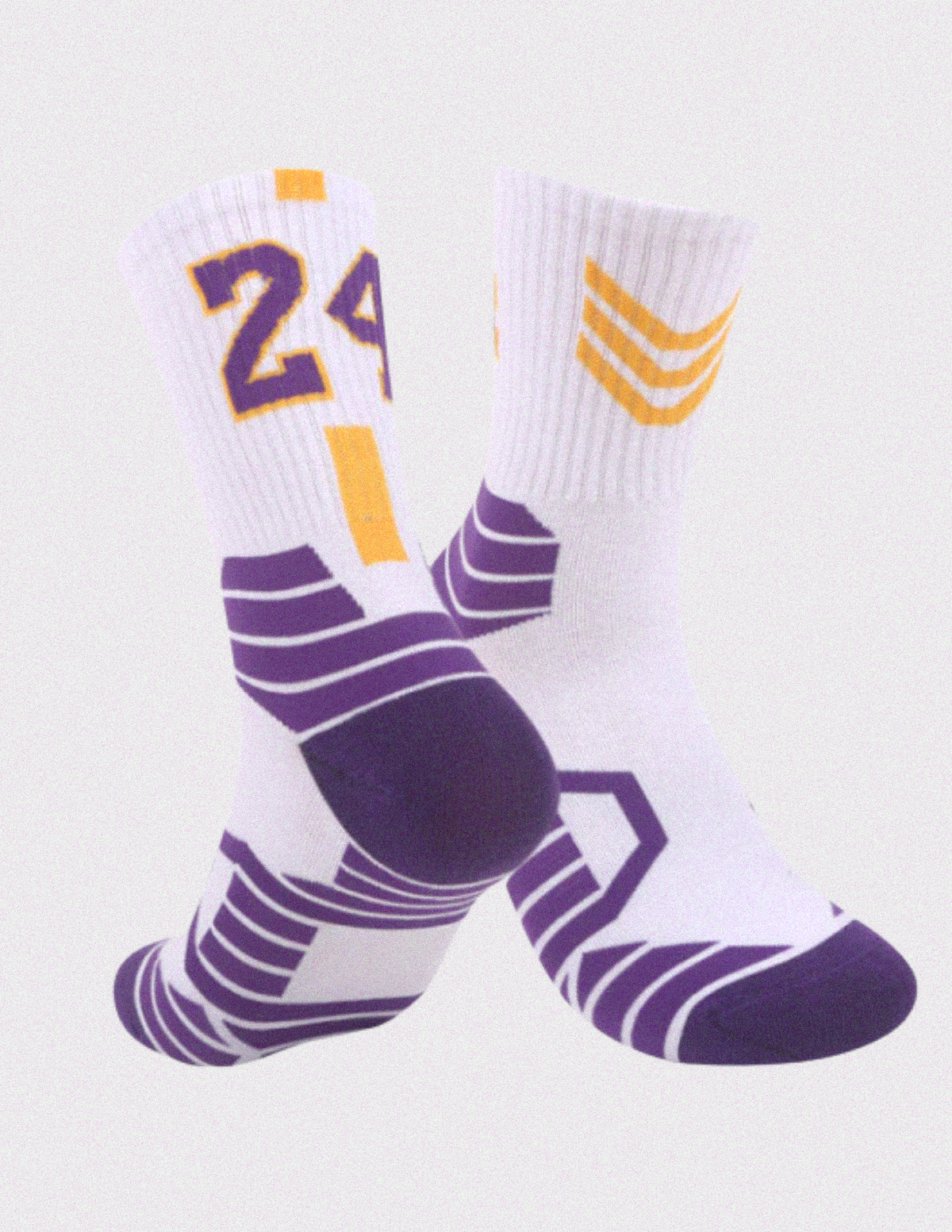 Kobe Bryant #24 — Training Socks Lightweight (White)