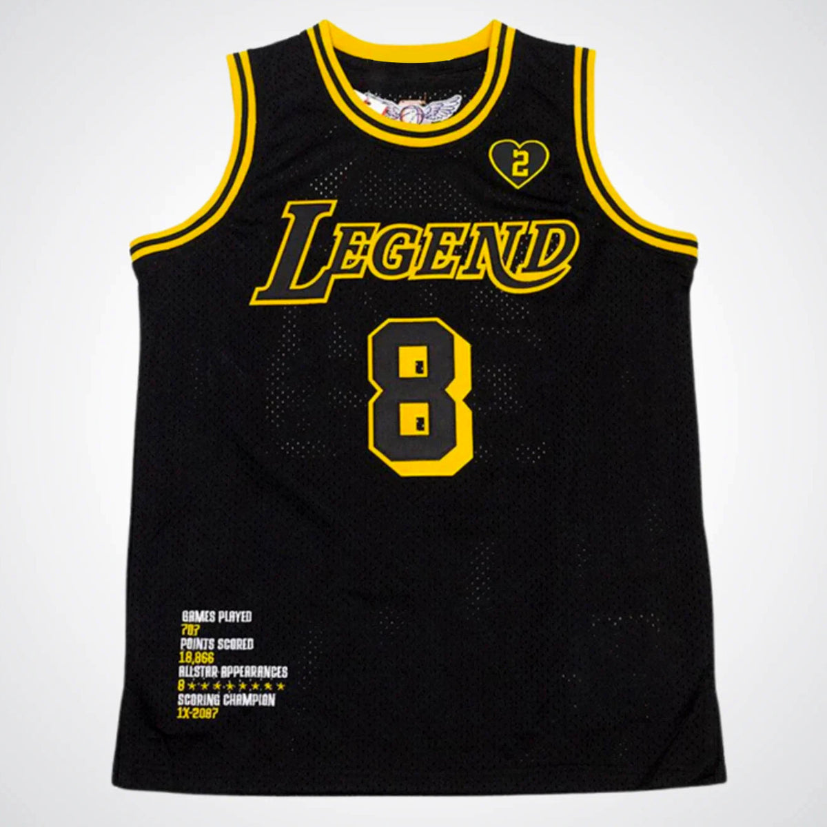 BLACK MAMBA DUAL LEGACY Kobe Bryant #8/#24 — Dual Number Basketball Jersey